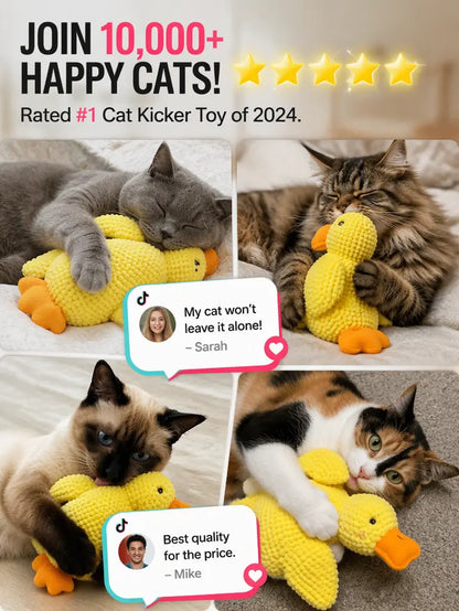 UQIOZ New Catnip Plush Cat Toy - Universal Size Interactive Wand for Teasing Play, Chew-Resist Self-Play Boredom Buster, Crinkle Sound Teething Pet Supply for Cat Lovers